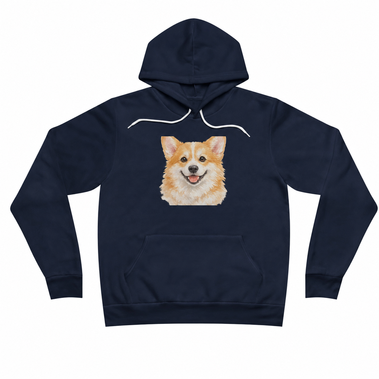 Custom Pet Portrait Hoodie - Navy