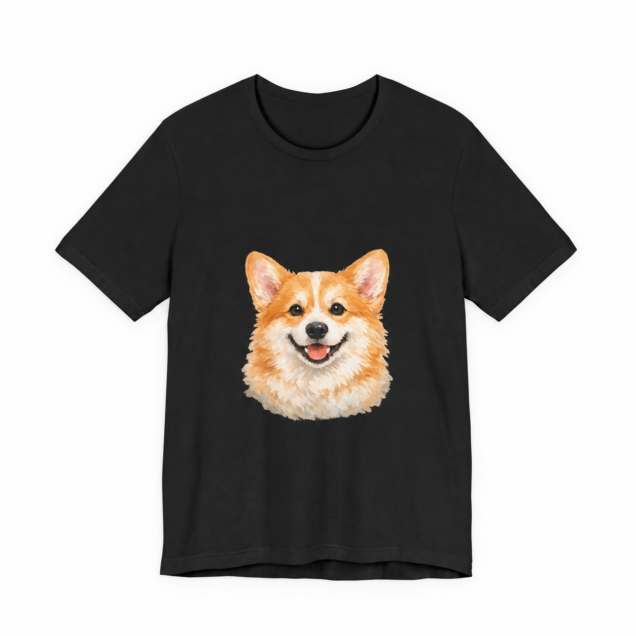 Custom Pet Portrait Tee - Black