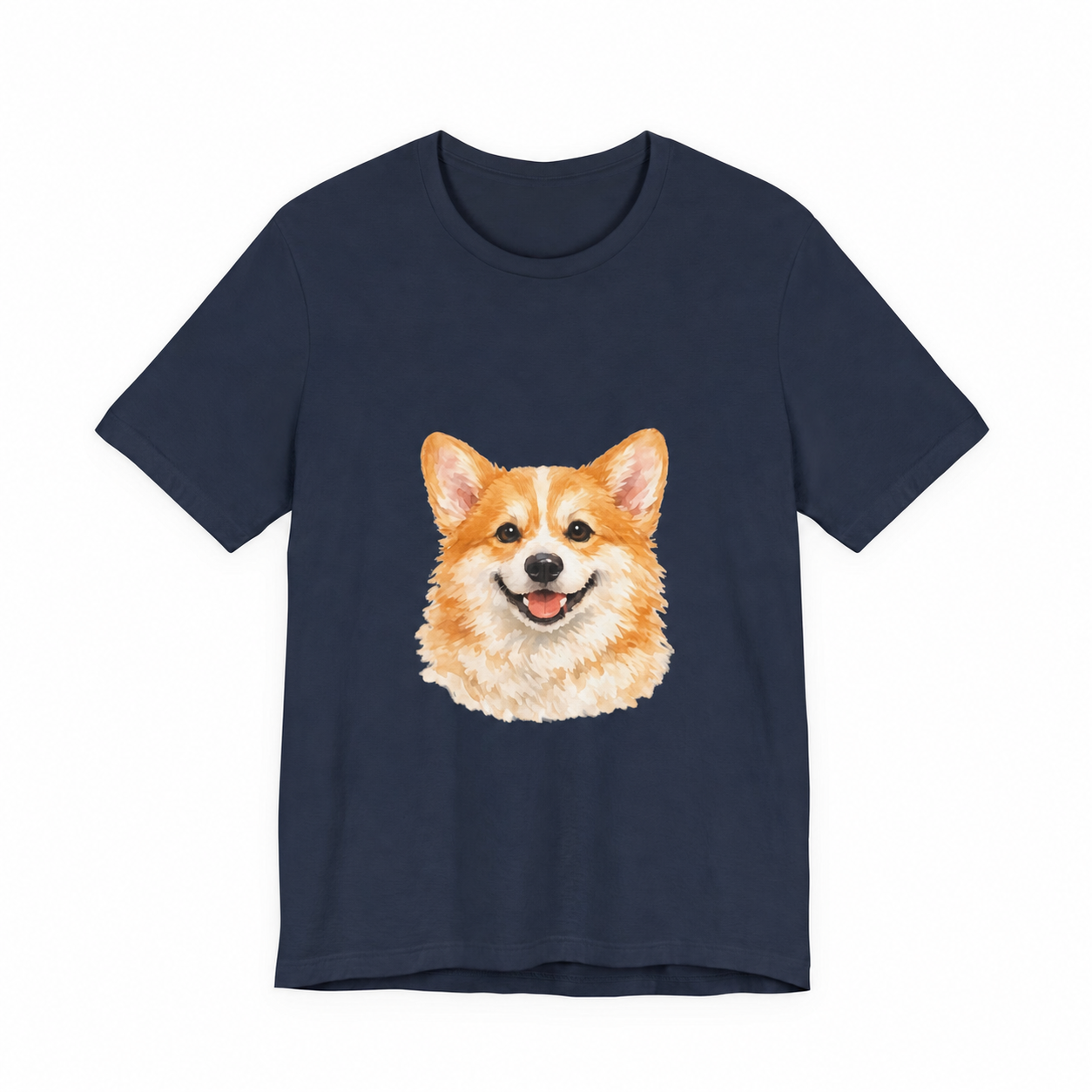 Custom Pet Portrait Tee - Navy